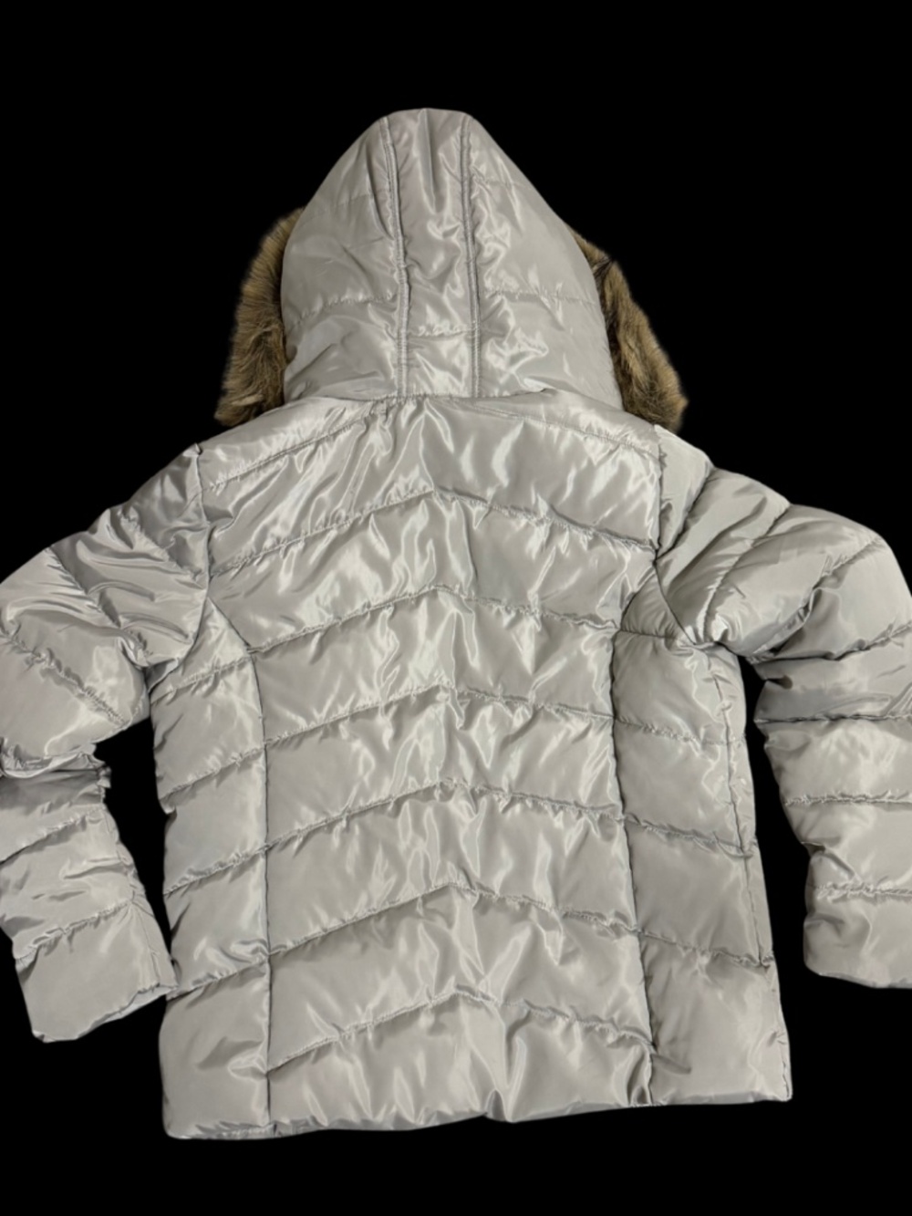 PrettyLittleThing Women's Grey and Silver Jacket - Picture 4 of 4